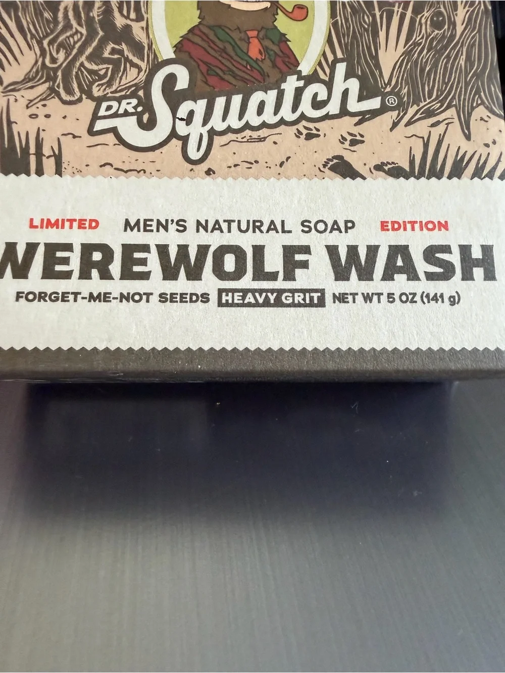 Dr. Squatch Werewolf Wash Men's Natural Body Wash - Brown Exfoliating Soap